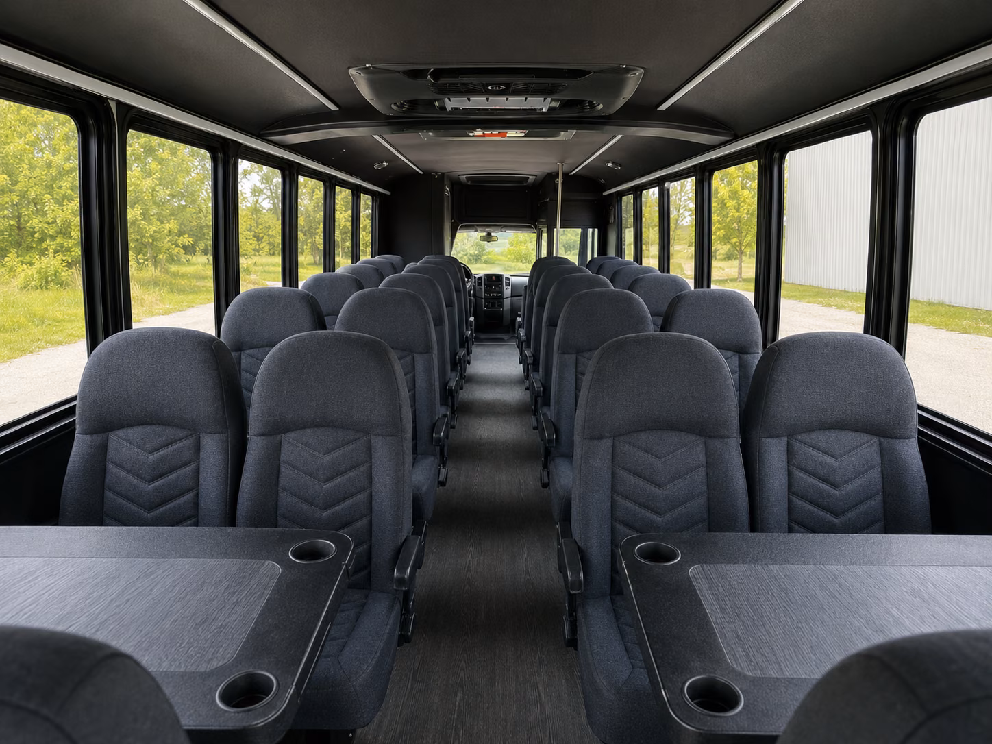 homestead 20 passenger minibus inside