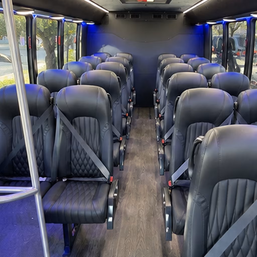 homestead 35 passenger minibus inside