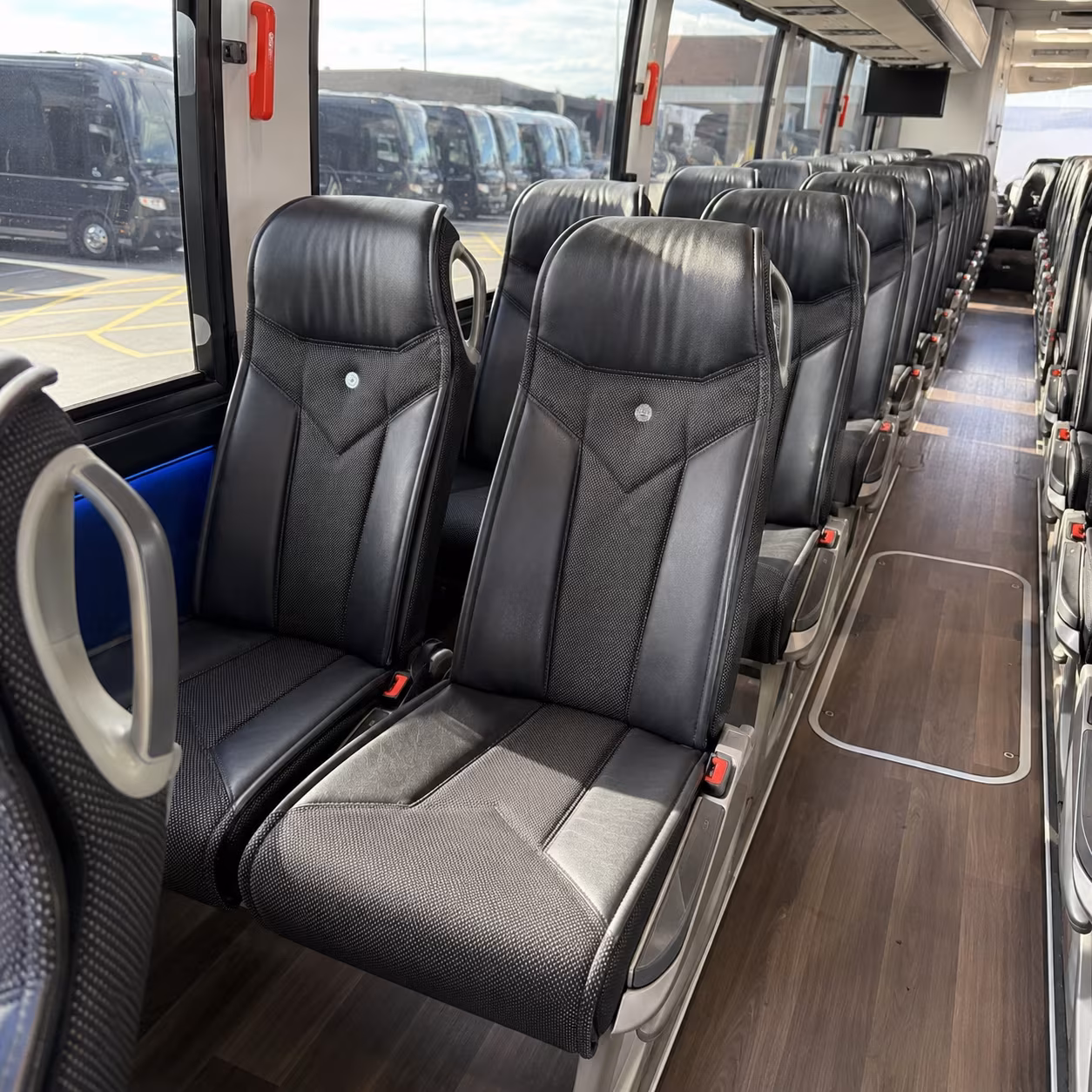 homestead 40 passenger charter bus interior