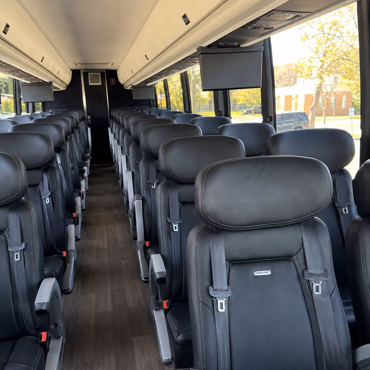 homestead 45 passenger charter bus inside
