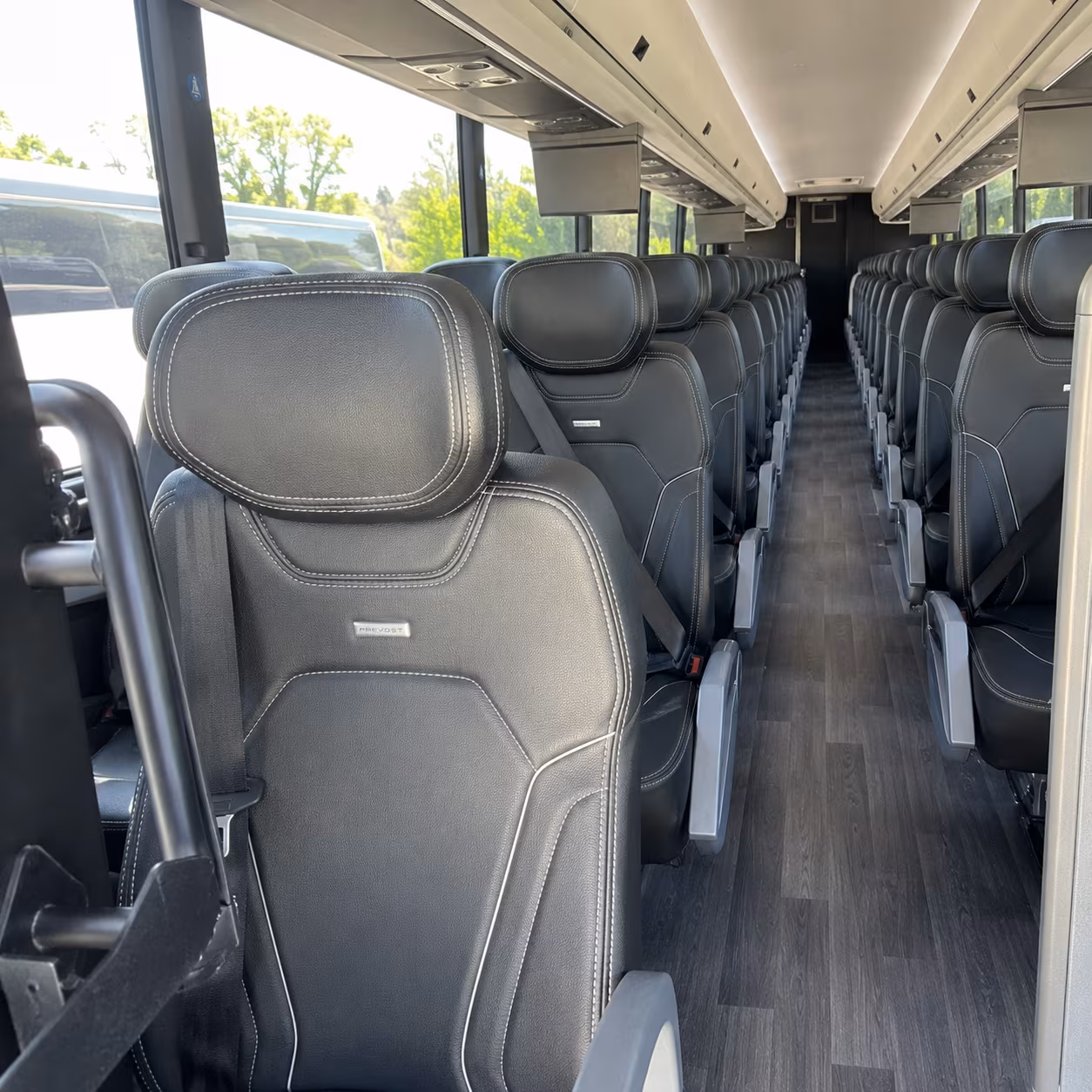 homestead 47 passenger charter bus interior