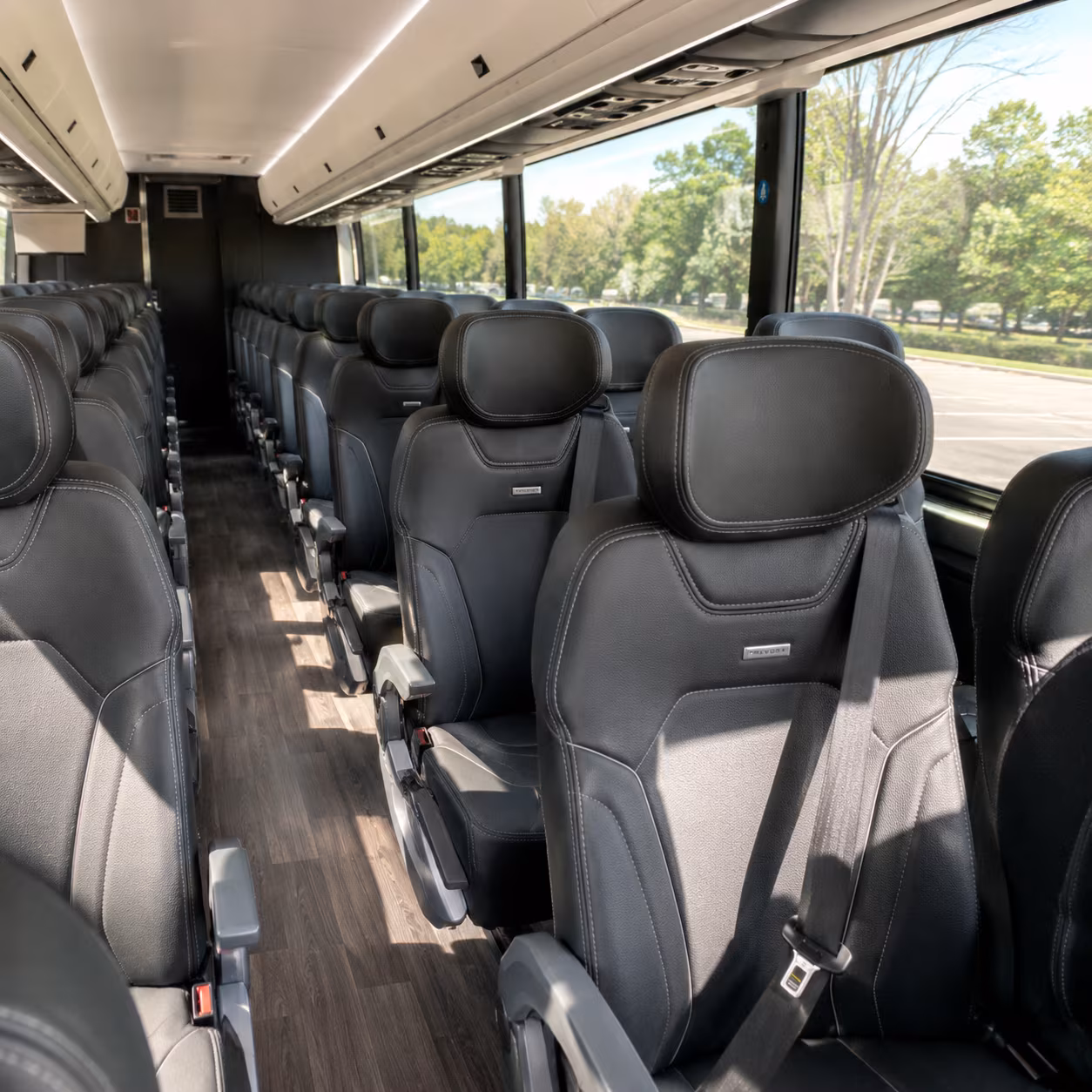 homestead charter bus inside